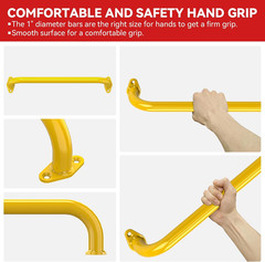 17.3 Inch Safety Playground Handles Metal Indoor Outdoor Climbing Monkey Bars Sw