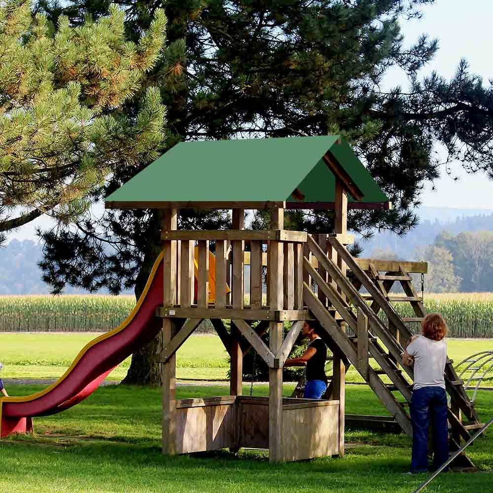 52″x90″ Swing Set Replacement Tarp UV Protection Playground Roof Playset