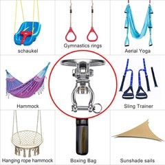Silent Bearing Swivel Swing Hanger Stainless Steel Swing Hook Ceiling Mount Swin