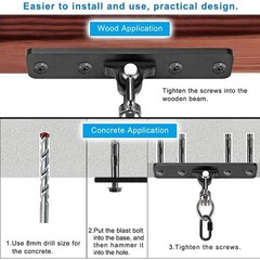 Heavy Duty Swing Hangers 900LB Capacity 360 Rotation Easy Install Metal 2 Pack