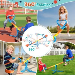 Seesaw -Teeter Totter for Kids Ages 3-8 -Toddler Seesaw with 360° Swivel-Sit …