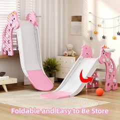 in Toddler Slide – 46. Inch Long Slide, 10-Min Easy Assembly, Foldable Anti-Tip