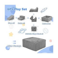 Soft Foam Climbing Blocks and Ball Pit 6PCS Toddler Climbing Toys I… Fast Ship