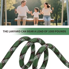 Dakzhou 7.25ft(87″) Heavy Duty Tree Swing Rope Hammock,Tree Swings Hanging St…