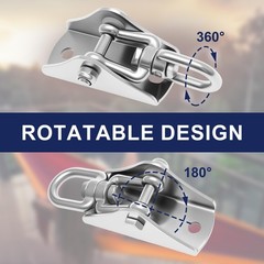 4Pcs Heavy Duty Swing Hangers Kit,304 Stainless Steel,1000 LBS Load Capacity,…