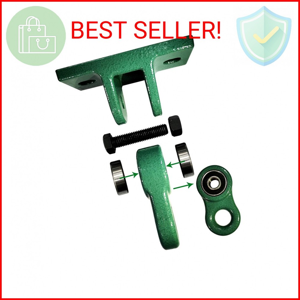 ABUSA Heavy Duty Green Swing Hangers Screws Bolts Included Over 5000 lb Capacity