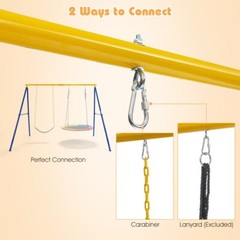 Frame Extra Large Swing Stand 660 LBS Heavy-Duty Steel Swing Anti-Slip Footpads