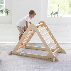 Learn ‘N Climb Foldable Wooden Climbing Triangle, Wood Climbing Gym for Toddlers
