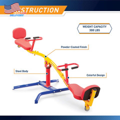 Spinning Teeter Totter Impact Absorbing Kids Playground Equipment
