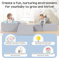 Foam Climbing Blocks for Toddlers 1-3, Toddler Climbing Toys Indoor, Climbing To