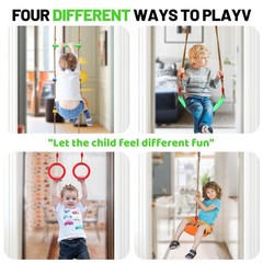 Doorway Swing for Kids & Pull Up Bar for Adults | Indoor Family Gym & Play Set