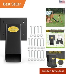 Rust-Resistant Black Swing Set Bracket – Easy Installation for Playgrounds