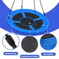 Saucer Swing for Kids – 40 Inch Outdoor Tree Swing with 660 lb Weight Capacit…