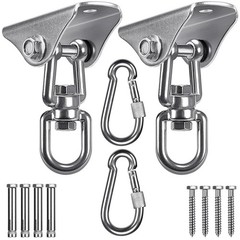 Swing Hangers Stainless Steel Swing Hooks Swivel Swing Mount Hardware w/Carab…