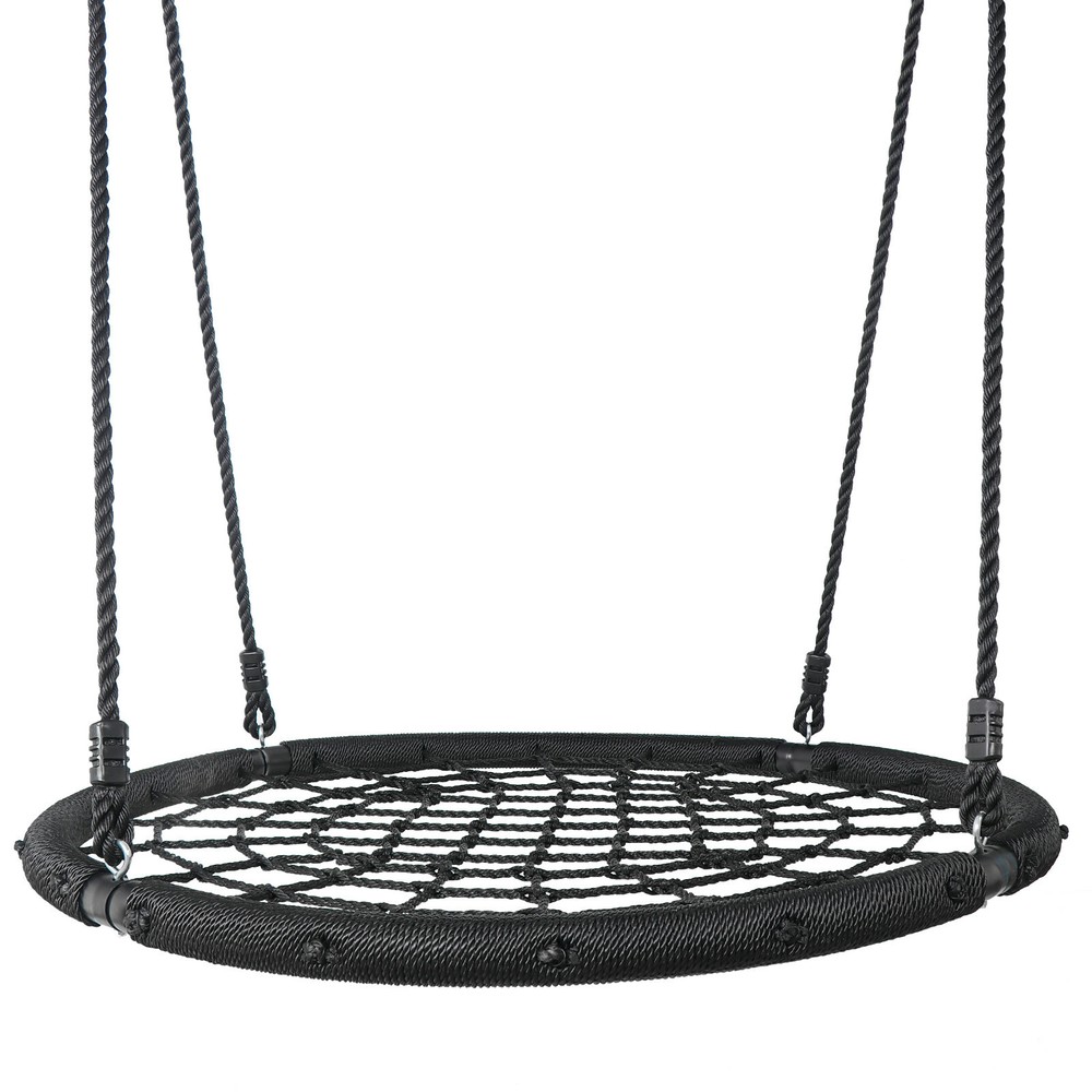 PE Rope Large Size For Parks Playgrounds Backyard 48” Spider Web Tree Net Swing