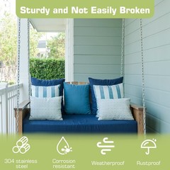 7.75FT Heavy Duty Porch Swing Chain Kit, 2 Pack