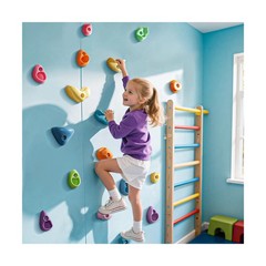 TOPNEW 20PC Kids Climbing Holds, Climbing Rocks for Play Set, Swing… Fast Ship