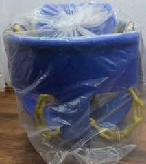“High – Back Full Bucket Toddler Swing Seat – Blue for Swing Sets / Playlets”