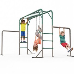 Monkey Bars w/ Climbing Frame Gymnastics Bars 400lbs Heavy Duty Outdoor for Kids