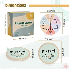 Stepping Stones for Kids – Fun Play Coordination Game Obstacle Course