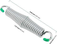 4 PCS Heavy Duty Porch Swing Springs, Stainless Steel Swing Springs