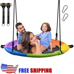 Trekassy 700lbs 40 Inch Saucer Tree Swing for Kids Adults Playground Textilene