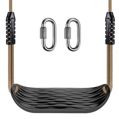 SELEWARE Plastic Swing Seat, Non Slip Tree Swing Set with Adjustable Rope and…