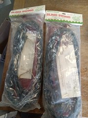 Lot Of 2 Hedstrom Red Sling Swing Green Safe-T-Touch Chain No. 36-4429