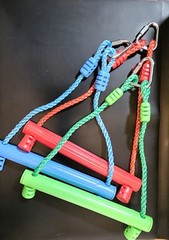 3-Pack Kids Ninja Monkey Bars Swing Bars for Ninja Obstacle Course Attachments