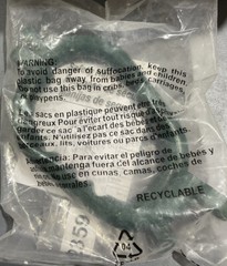 Set of green plastic safety handles