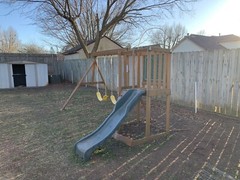 KidKraft Ainsley Wooden Outdoor Swing Set