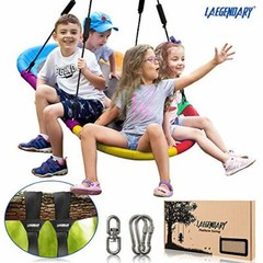 60 Inch Platform Tree Swing for Kids and Adults – Giant Flying Multicolored