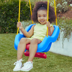Little Tikes 2-in-1 Snug & Secure Swing High Back Blue Toddler Baby Seat