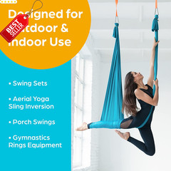 2pk Swing Set Hangers Heavy Duty w/ Snap Hooks for Porch Patio Playground – US