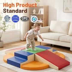 9 Piece Climbing Foam Blocks TODIBY Soft PU Leather