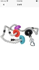 8 ft Multi-Color Climbing Rope – Best Outdoor Ninja Warrior Training Equipmen…