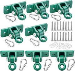 Swing Hanger 8 Pack with Heavy Duty Construction for Gymnastics and Porch Swings