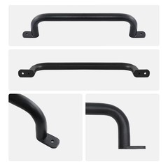 Purife 17 Inch Black Metal Safety Handles Playground Accessories – Pack of 6
