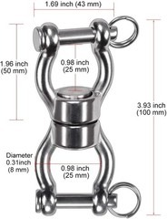 Durable 360° Silent Swing Swivel with Heavy Load Capacity for Versatile Use