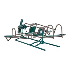 Lifetime Ace Flyer 90135 Earth Tone Airplane Teeter Totter Double Play Seesaw