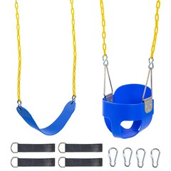 Baby Swing EVA Iron Swing Hanging Basket Swing for Your Baby Kid Outdoor Blue