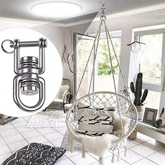 Heavy-Duty 360° Swing Swivel with 2 Bearings for Indoor/Outdoor Use