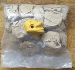 12 Yellow Climbing Wall Rocks