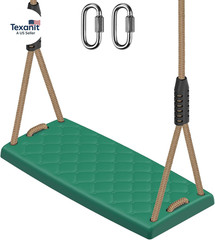 Heavy Duty Swing Seat with Adjustable Rope, 300Lbs Capacity Non-Slip Plastic Tre