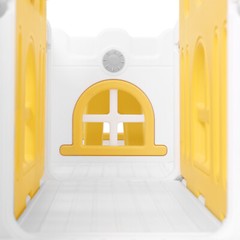 JOYLDIAS Double Slide Toddler Playground Kids Playset Gifts w/ Climber,BallHoop