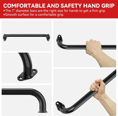 17.3 Inch Safety Playground Handles Metal Indoor Outdoor Climbing Monkey Bars Sw