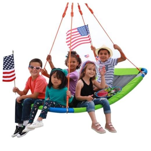Platform Swing – Large Rectangle Saucer Swing for Kids and Adults