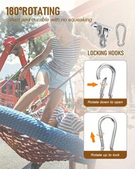 Heavy Duty Porch Swing Hangers Kit Swing Hardware Hooks | Aluminum alloy
