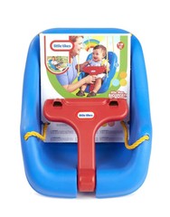 Little Tikes 2-in-1 Snug and Secure Swing, High Back Swing, Blue