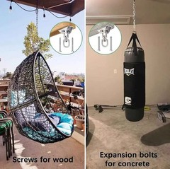 Swing Hanger for Wooden & Concrete Swing Set, 2000LB Capacity Hammock Hanger …